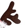 Cerceau tête de noël Chien égouttoir à Nourriture Bandeau en Bois de Chien Animal de Compagnie Animaux domestiques décor de Band