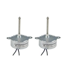 CHANCS Moteur synchrone TYC-40 AC 12V 5tr/min Longueur de la tige 46mm pour décoration de Noël fibre optique