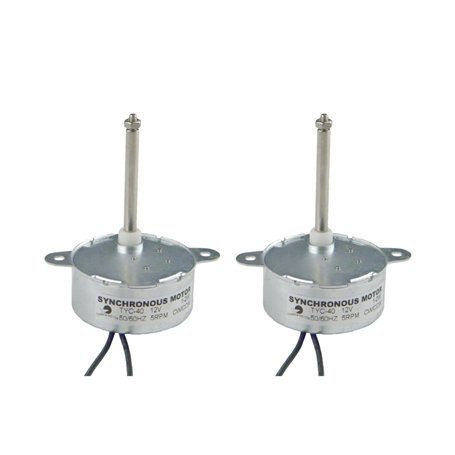 CHANCS Moteur synchrone TYC-40 AC 12V 5tr/min Longueur de la tige 46mm pour décoration de Noël fibre optique