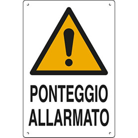 PIXLEMON Cartel polionda cm 60 x 40 Echafaudage Alarmé