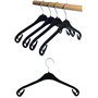 Hagspiel Lot de 20 cintres en plastique Noir 38 cm