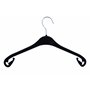 Hagspiel Lot de 20 cintres en plastique Noir 38 cm