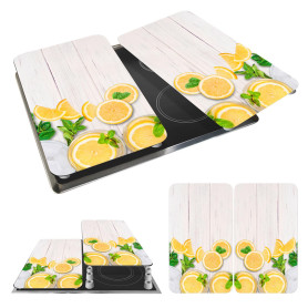 WENKO Protection Plaque de Cuisson Citrons en Verre trempé | pour Toute Plaque | Couvre Plaque de Cuisson, Planche à découper, E WENKO Protection Plaque de Cuisson Citrons en Verre trempé | pour Toute Plaque | Couvre Plaque de Cuisson