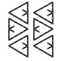 VGEBY Lot de 6 Supports triangulaires pour Boules de Billard