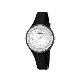Montre Calypso pour Femme K5567/F Trendy Boîtier en Plastique Multi Bracelet en Plastique Noir