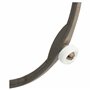 vhbw Support plateau tournant universel de 19cm pour micro-ondes compatible avec Bosch, Siemens, AEG, Severin - marron/blanc