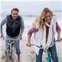 City-Bike Guidon de vélo 25,4 mm ergonomique pour vélo femme et homme Guidon de vélo argenté en aluminium rétro pour homme et fe