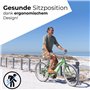 City-Bike Guidon de vélo 25,4 mm ergonomique pour vélo femme et homme Guidon de vélo argenté en aluminium rétro pour homme et fe