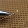 Evemodel C0402WM Lot de 20 ampoules LED SMD Blanc chaud 0402 + fil en cuivre 20 cm