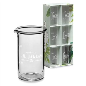 DR. JAGLAS Lot de 6 verres à dégustation de 20 ml - Verres à liqueur de laboratoire - Verres à shot chimie - Verres à shot - Ver