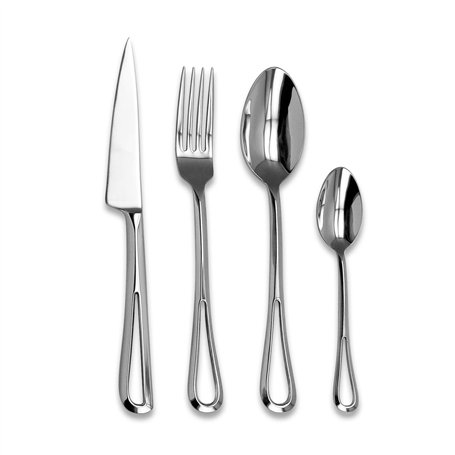 Laguiole Évolution® - Ménagère 16 pièces Collioure - Set de couverts de table en acier inoxydable pour 4 personnes - Manches évi