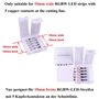 BoHong 5pcs Connecteur sans soudure à Bande LED RGBW de 10mm de Large + 5pcs Connecteur d'angle Ruban LED RGBW de 10 mm de Large