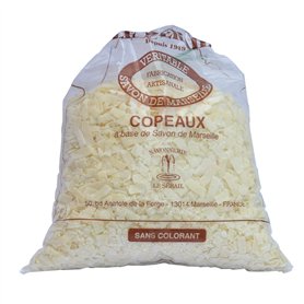 Copeaux de Savon de Marseille 1 KG - Sans Parfum - Lessive au Savon de Marseille - Fabrication Artisanale par Le Serail depuis 1