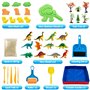 KiddosLand Sable Magique de Jeu 900g, Ensemble Classique Animaux - Dinosaure,Convient aux Enfants de Plus de 3 Ans, Cadeau Parfa