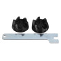 FEVERWORK 2Pcs Mélangeur En Caoutchouc Coupleur Engrenage Embrayage Avec Outil De Suppression Pour Kitchenaid 9704230