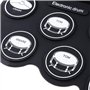 Yangers Kits de batterie électrique pour les débutants, Pads de batterie enroulable pliable et portatifs numériques avec 2 pédal