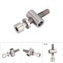 Vis de Tige de Selle de Bicyclette M5x30 / 35 / 40mm Titane Alliage Tige de Selle de vélo Boulon Fixe vis à tête Ronde(M5x30-tit