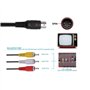WICAREYO AV Câble Audio Vidéo Composite pour Genesis Mega Drive 1 et Câble AV Audio Vidéo 6 pieds 9 Broches pour Genesis Mega Dr