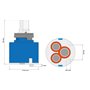 BLANCO 121491 Cartouche 35 mm pour robinetterie basse pression / pièce de rechange