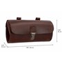 Gusti Sac pour vélo - Raymond P. Sac pour Selle Vintage pour Brooks Selles Système Anti-vol Marron
