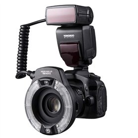 YONGNUO YN14EX II Flash Macro pour appareils Photo Reflex numériques Canon avec Grand écran LCD Bagues d'adaptation de températu