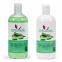 Épilation à la cire pré et post-traitement. Lotion de prétraitement à l'aloe vera et lait de post-traitement à l'aloès vera