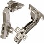 AERZETIX - C41047 - Lot de 2 charnières invisibles clipsables pour éléments d'angle à 45° pour porte de meuble rentrant complète