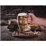 Norse Tradesman Véritable corne à boire viking Mug – 500 ml Chope à bière viking de qualité supérieure avec fond en bois dur sup