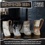 Norse Tradesman Véritable corne à boire viking Mug – 500 ml Chope à bière viking de qualité supérieure avec fond en bois dur sup