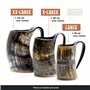 Norse Tradesman Véritable corne à boire viking Mug – 500 ml Chope à bière viking de qualité supérieure avec fond en bois dur sup