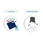 Chicos - Tableau Enfant 2en1: pour feutreseffaçables et craies de coleurs. Inclus 1 feutre et 10 craies. +36 mois (53029)