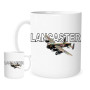 Mug en céramique avec logo Lancaster Bomber - 325 ml - Avec emblème de la Seconde Guerre mondiale