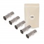 X5 Adaptateur Antenne TV Coaxial RF Femelle vers Connecteur à Vis Type F Embase Câble - Adaptout Marque Française