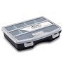 Navaris Organiseur Outils Vide - Boîte à Outil à Empiler - 19 x 15 x 4 cm - Valise Empilable pour Rangement Multiple avec Cases