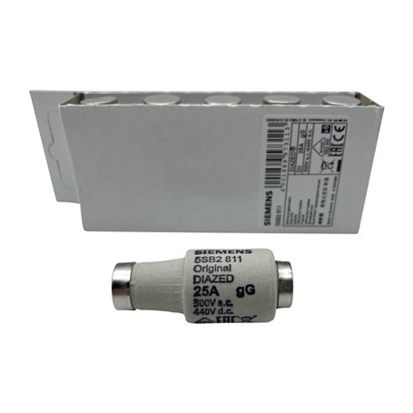 SIEMENS Lot de 5 fusibles DIAZED 500 V 25 A