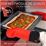 AVANA Gants de Four en Silicone - résistants à la Chaleur jusqu'à 350 °C - Maniques Gants de Cuisine - Antidérapants - Rouge