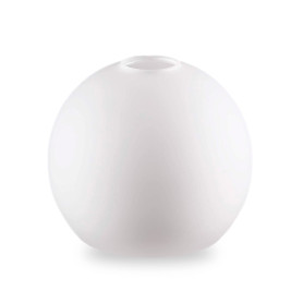 Abat-jour de rechange en verre blanc E14 - Diamètre du culot : 30 mm