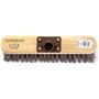 Newman & Cole Tête de balai en bois avec poils synthétiques durs en PVC – Tête de balai de rechange pour balayer de jardin – Têt