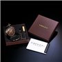 TREEWETO Montre de Poche mécanique Antique pour Homme et Femme, boîtier en Bronze, Train à Vapeur, Chemin de Fer, Chiffres Romai