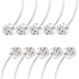Torkase Lot de 10 douilles halogènes à incandescence G4