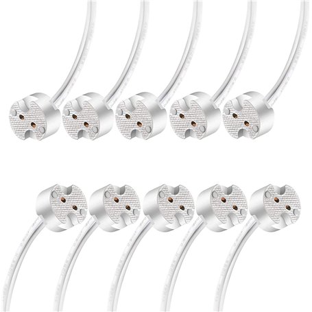 Torkase Lot de 10 douilles halogènes à incandescence G4