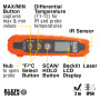 Klein Tools IR07 Thermomètre numérique double infrarouge et sonde LCD