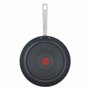 Tefal Virtuoso E49104 Poêle en acier inoxydable avec revêtement antiadhésif Titanium Pro, signal thermique à température de cuis