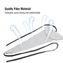 Drfeify Chiffon de Nettoyage pour Instrument à Vent Clarinette Saxophone (Gris)