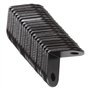 Équerres de Fixation 1"x1"x0.6", STARVAST 50PCS Équerre Angle,Support en Forme de L Noir Équerre pour Étagère en Bois, Armoire, 