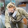 Dräger X-plore 3500 avec 2 filtres Pure P3 - Masque respiratoire Demi-masque pour la construction, la rénovation et le ponçage -