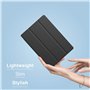 Moko Coque Compatible avec Lenovo Tab M10 10,1"(TB-X505F/TB-X505L/TB-X605F/X605L), Étui Pliable Ultra Mince et Léger Housse Comp