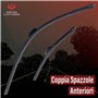 Paire de Balais d'Essuie-Glace Compatibles avec PEUGEOT 206, 206 CC 2000-2007, 206 PLUS à partir de 2009, 206 SW, 207 et 207 SW 