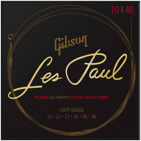 Gibson SEG-LES10 Les Paul Premium 10-46 - Cordes pour Guitare Électrique