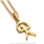 BOBIJOO Jewelry - Pendentif Indalo Homme Femme Chance Espagnol Gipsy Acier Or Doré Plaqué Chaîne